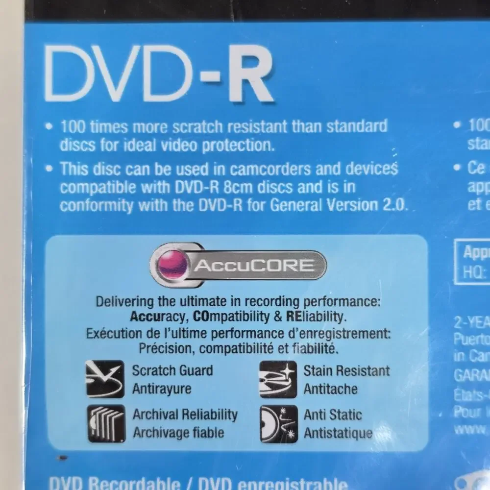 Sony Handycam DVD-R 30 Min 1.4GB Recordable Disc 3 PACK New Sealed